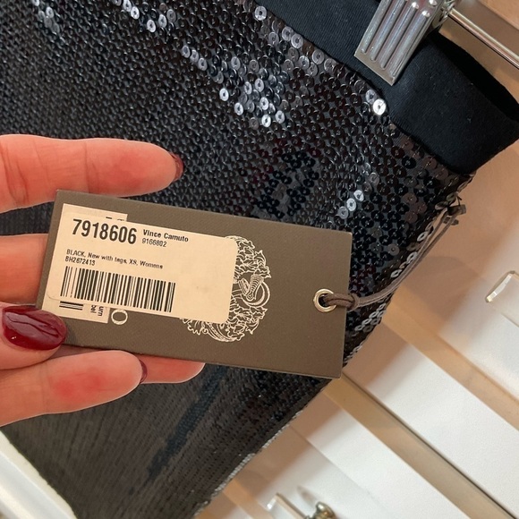 Vince Camuto Brand New with tags black sequins pencil skirt - Picture 5 of 8